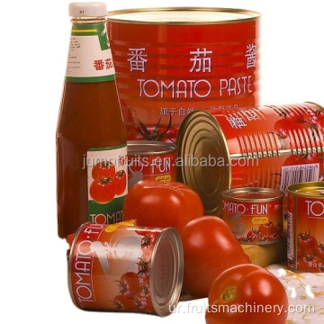 ٹماٹر پیسٹ کے کین کی بوتلوں کے لئے سرنگ کا پیسٹورائزر